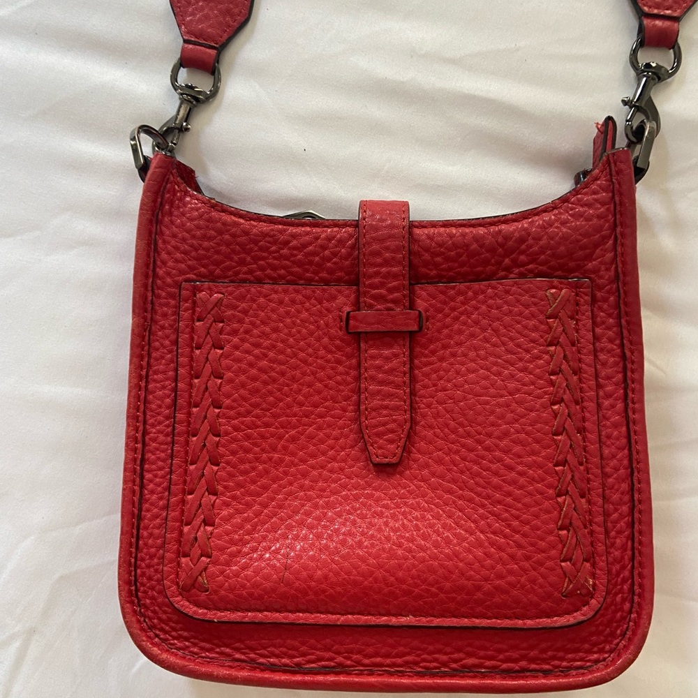 Red Leather Rebecca Minkoff Mini Crossbody